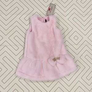 NWT Lili Gaufrette Faux Fur Dress